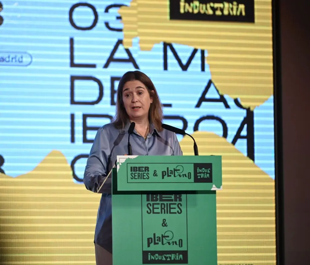 Marta Rivera de la Cruz Iberseries & Platino Industria inauguración